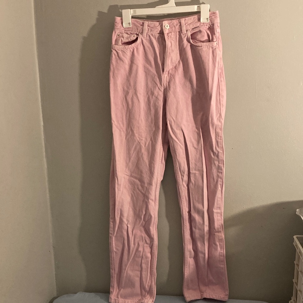 Zara Pink Straight Leg Women's Jeans